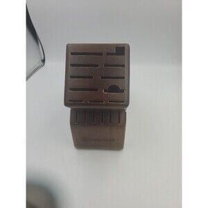 Wusthof EPICURE 17 Slot Knife Storage Block Solid Wood Natural BLOCK ONLY TA1403